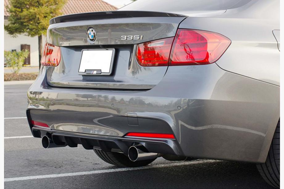 BMW 3 Series F30/F31 2012-2019 Diffuseur Arrière DPT V-4 (pour M-Performance, Noir Brillant) Photo 1