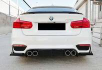 BMW 3 Series F30/F31 2012-2019 Diffuseur Arriere DPT V-6 (pour M3, Noir Brillant) photo 1
