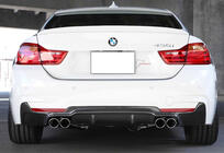 BMW 4 Series F32/F33/F36 2012-2020 Diffuseur Arrière DPT V-2 (pour M-Performance, Noir Brillant) photo 1