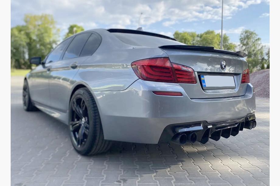 BMW 5 Series F10/F11 2010–2016 Diffuseur Arrière CS-Style DPT (pour M5, Noir Brillant, Formage sous Vide) Photo 1