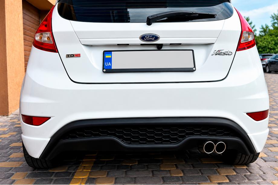 Ford Fiesta 2008-2017 Diffuseur arrière DPT V-3 (HB, noir mat) Photo 1