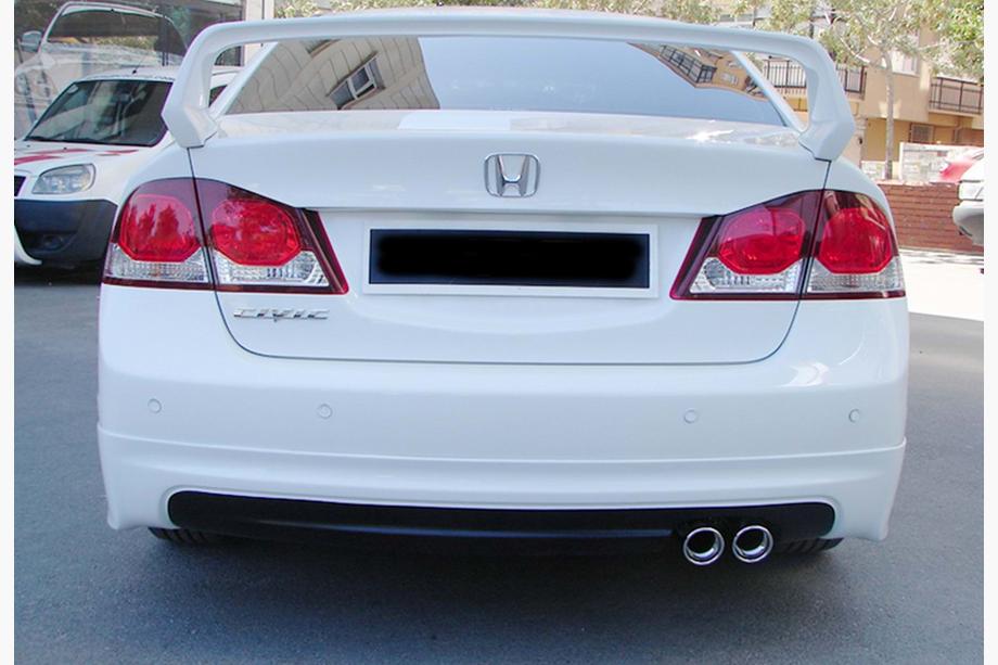 Honda Civic Sedan VIII 2006-2011 Diffuseur Arrière DPT V-1 (Noir Brillant) Photo 2