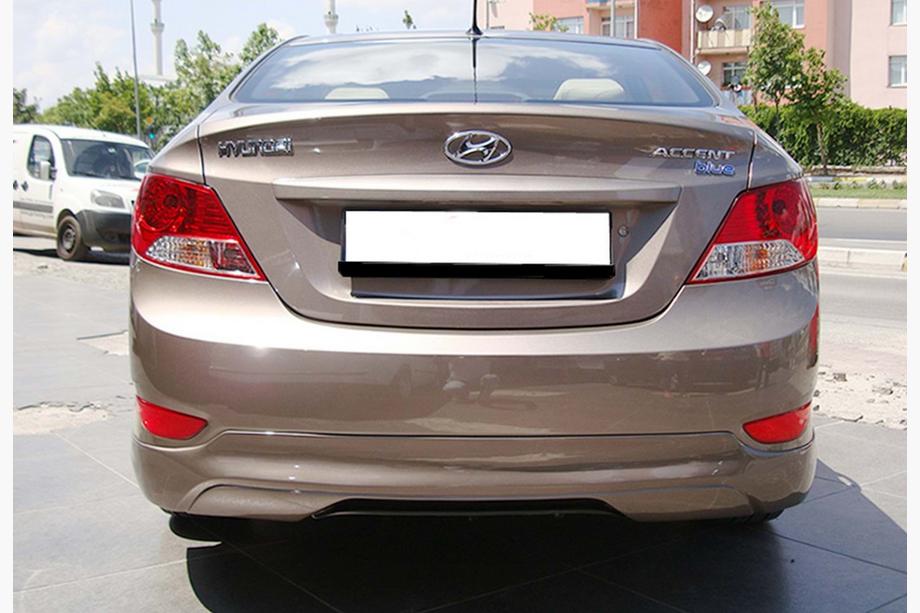 Hyundai Accent 2011-2017 Diffuseur Arrière DPT (Noir Brillant) Image