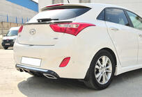 Hyundai I-30 2012-2017 Diffuseur Arrière DPT V-2 (Noir Brillant) photo 2