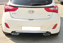 Hyundai I-30 2012-2017 Diffuseur Arrière DPT V-2 (Noir Brillant) photo 3