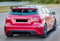 Mercedes A-class W176 2012-2018 Diffuseur Arriere DPT (pour AMG, Noir Brillant) photo 1