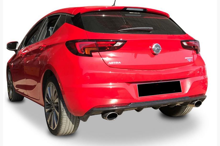 Opel Astra K 2016-2021 Diffuseur Arriere DPT V-3 (HB, Noir Brillant) Image
