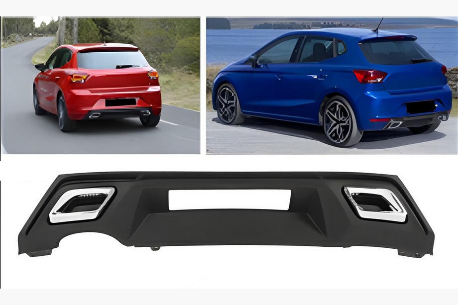 Seat Ibiza 2017- Diffuseur Arrière DPT V-2 (Noir Brillant) Image