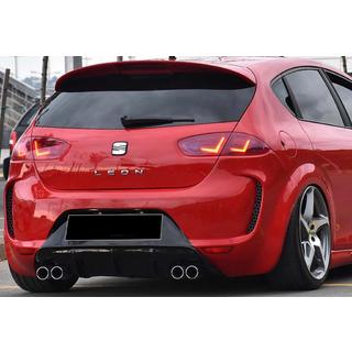 Diffuseur Arriere DPT V-1 (2009-2012, Noir Brillant) Seat Leon 2005-2012 photo 1