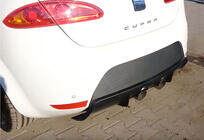 Seat Leon 2005-2012 Diffuseur Arriere DPT V-2 (2009-2012, Noir Brillant) photo 2