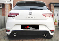 Seat Leon 2013-2020 Diffuseur Arrière DPT V-1 (Noir Brillant) photo 1