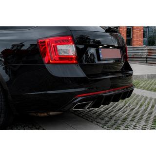 Diffuseur arrière DPT V-2 (LB/SW, noir brillant) Skoda Octavia III A7 2013-2019 photo 1