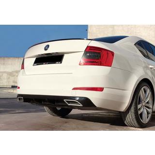 Diffuseur arrière DPT V-4 (LB, noir brillant) Skoda Octavia III A7 2013-2019 photo 2