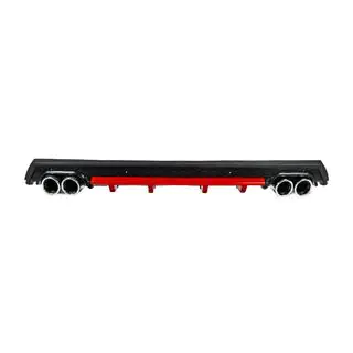 Diffuseur Arrière Universel DPT V-13 (ABS) (Rouge+Noir Brillant) photo 1