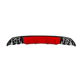Diffuseur Arrière Universel DPT V-13 (ABS) (Rouge+Noir Brillant) photo 4