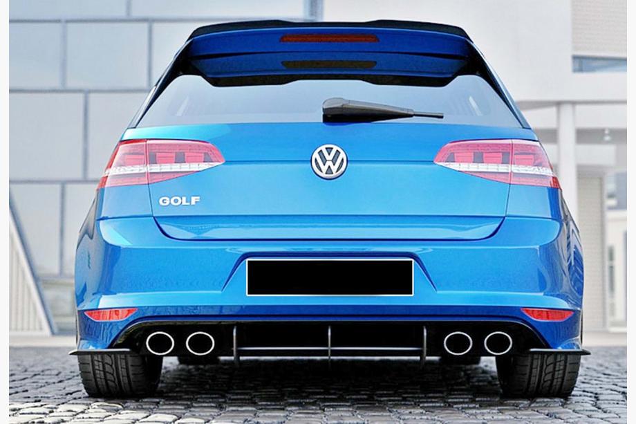 Volkswagen Golf 7/E-Golf 2012-2020 Diffuseur Arrière DPT V-4 (pour R / R-Line, 2012-2019, Noir Mat) Photo 3