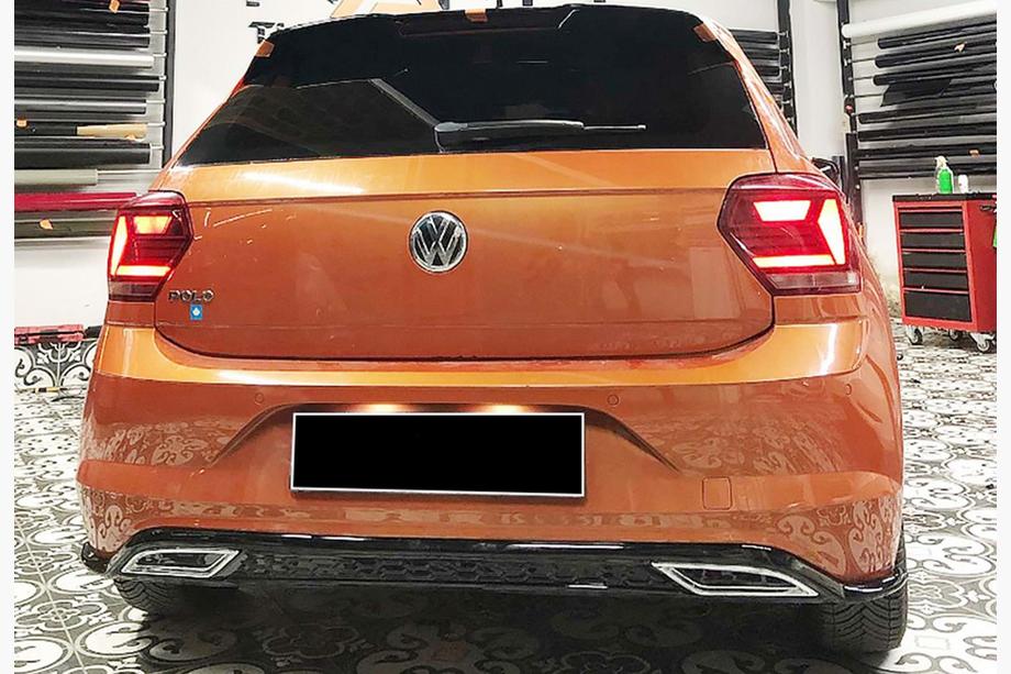 Volkswagen Polo 2017- Diffuseur Arriere DPT V-3 (Noir Brillant) Photo 4
