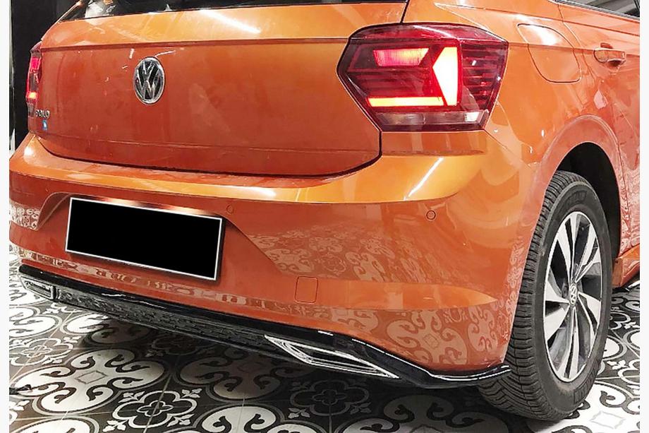 Volkswagen Polo 2017- Diffuseur Arriere DPT V-3 (Noir Brillant) Photo 3