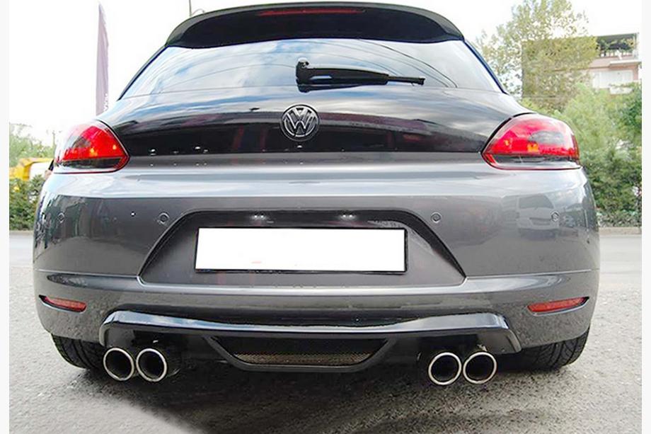 Volkswagen Scirocco 2008-2017 Diffuseur Arrière DPT V-1 (2008-2013, Noir Brillant) Image
