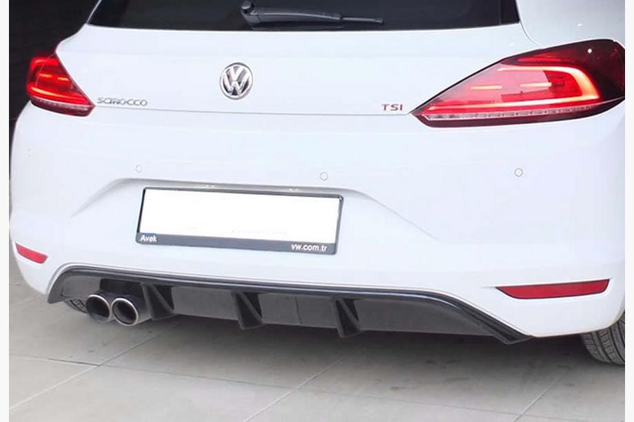 Volkswagen Scirocco 2008-2017 Diffuseur Arriere DPT V-5 (2014-2017, Noir Brillant) Image