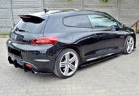 Volkswagen Scirocco 2008-2017 Diffuseur Arriere DPT V-4 (2008-2017, Noir Brillant) photo 4
