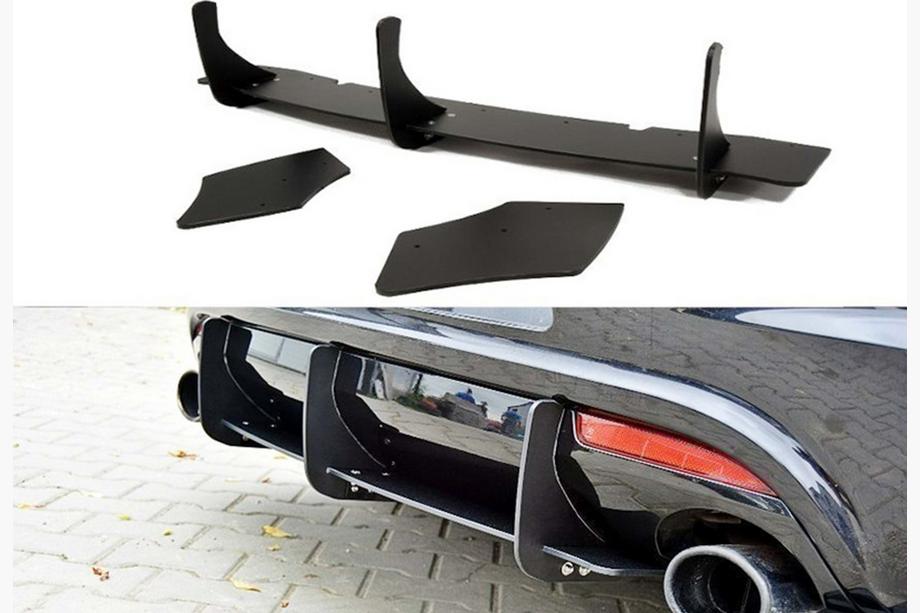 Volkswagen Scirocco 2008-2017 Diffuseur Arriere DPT V-4 (2008-2017, Noir Brillant) Image
