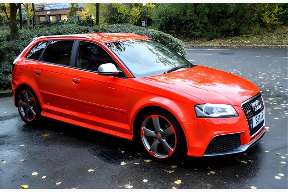 Audi A3 2003-2012 Bas de Caisse DPT (2005-2008, Noir Brillant) Image