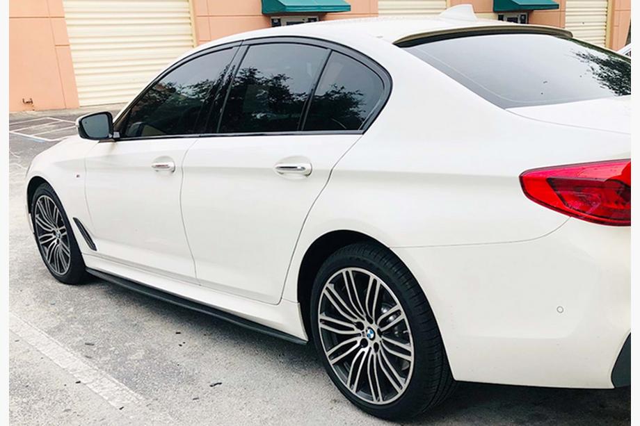 BMW Série 5 G30/G31 2017–2023 Bas de caisse DPT V-1 (pour bas de caisse M-Sport/M5, noir brillant) Photo 2