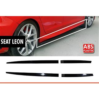 Bas de Caisse DPT V-5 (Noir Brillant) Seat Leon 2013-2020