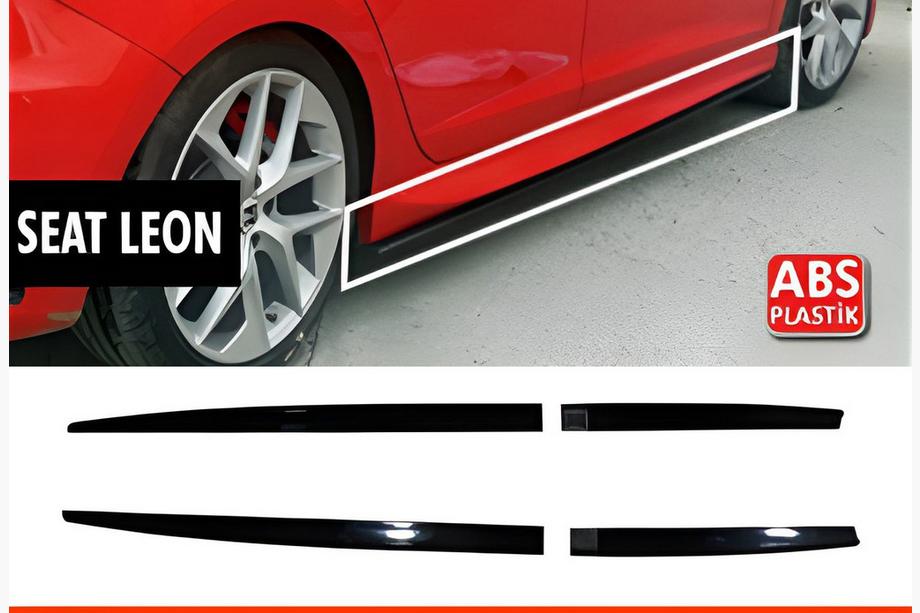 Seat Leon 2013-2020 Bas de Caisse DPT V-5 (Noir Brillant) Photo 1