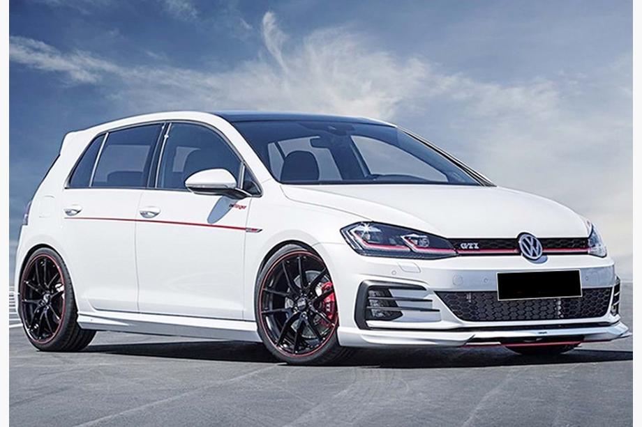Volkswagen Golf 7/E-Golf 2012-2020 Bas de Caisse DPT V-5 (Noir Brillant) Image