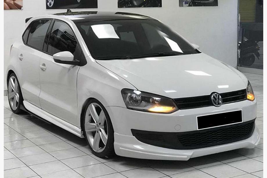 Volkswagen Polo 2010-2017 Bas de Caisse DPT V-1 (Noir Brillant) Image