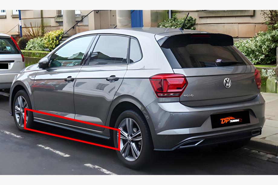 Volkswagen Polo 2017- Bas de Caisse DPT V-2 (Noir Brillant) Image