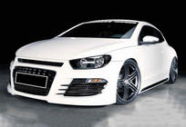 Volkswagen Scirocco 2008-2017 Bas de Caisse DPT V-2 (Noir Brillant) photo 2