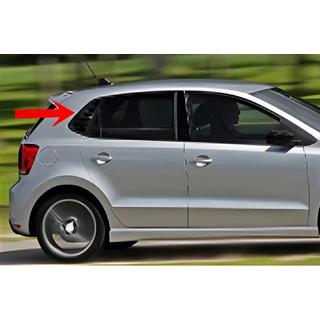 Couvre-vitres arrières DPT (Noir Brillant, 2pcs) Volkswagen Polo 2010-2017 photo 1