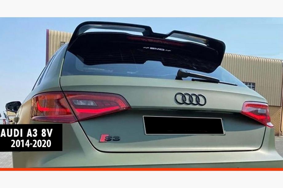 Audi A3 2012-2020 Aileron DPT V-3 (HB, 5 Portes, Noir Brillant) Image