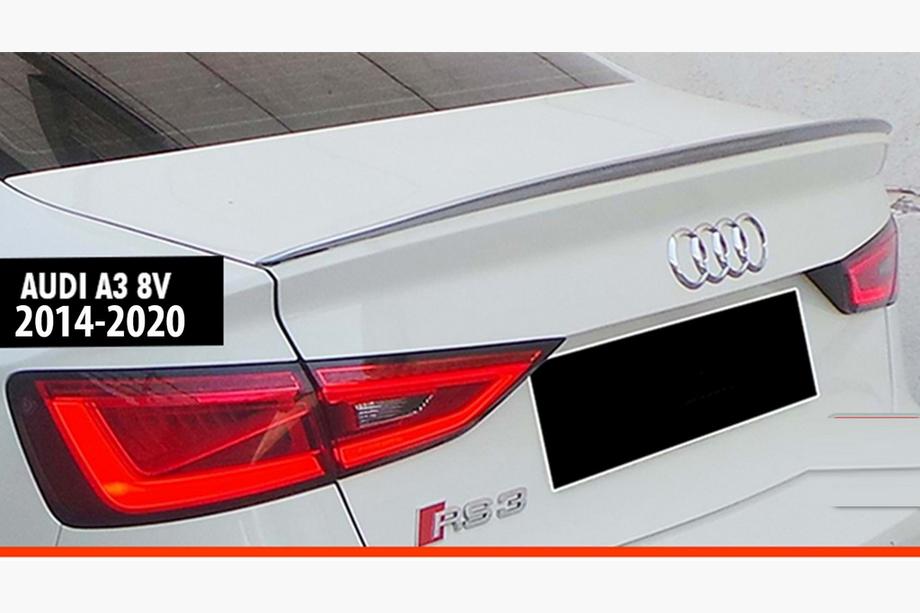 Audi A3 2012-2020 Aileron Arrière DPT V-6 (2014-2020, Noir Brillant) Image