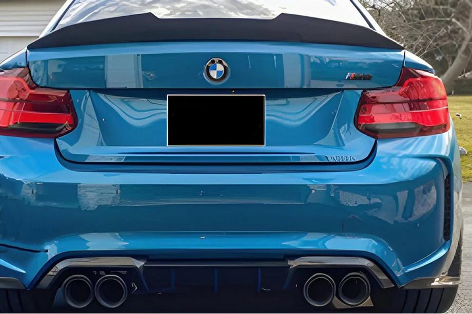 BMW 2 Series F22/F23 2014-2021 Aileron PSM-Style (pour F22, Noir Brillant) Image