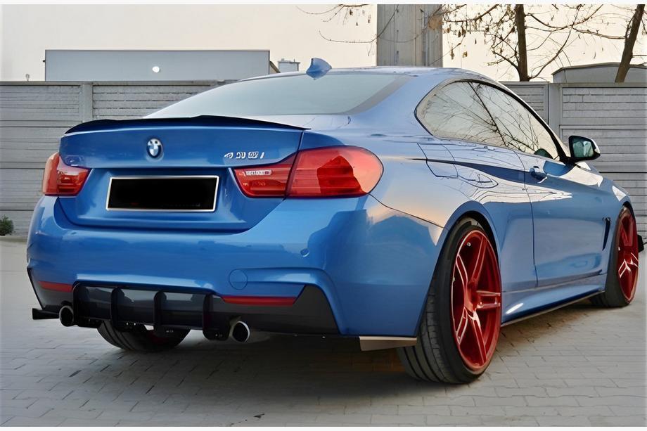 BMW 4 Series F32/F33/F36 2012-2020 Aileron M4-Style V2 (pour F32, Noir Brillant) Photo 1