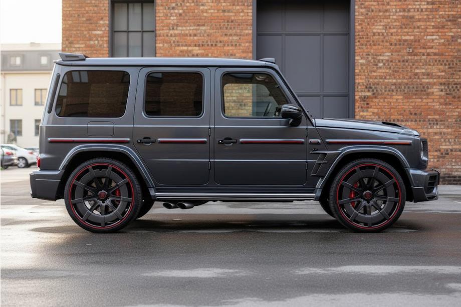 Mercedes G class W463 1990-2018 Jantes forgées en aluminium et carbone G900 (R24, lot de 4) Photo 2