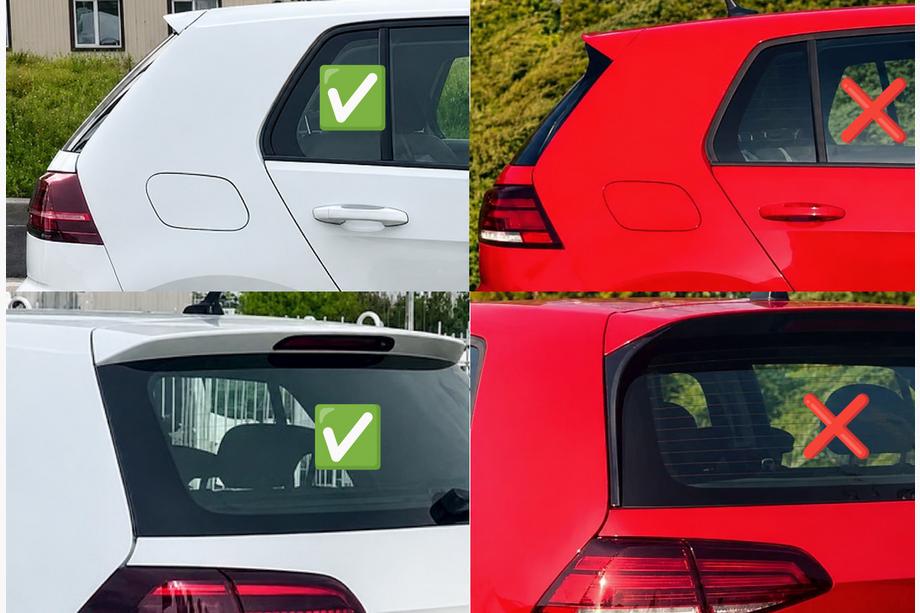 Volkswagen Golf 7/E-Golf 2012-2020 Spoiler DPT V-8 (HB, Noir Brillant) Photo 6