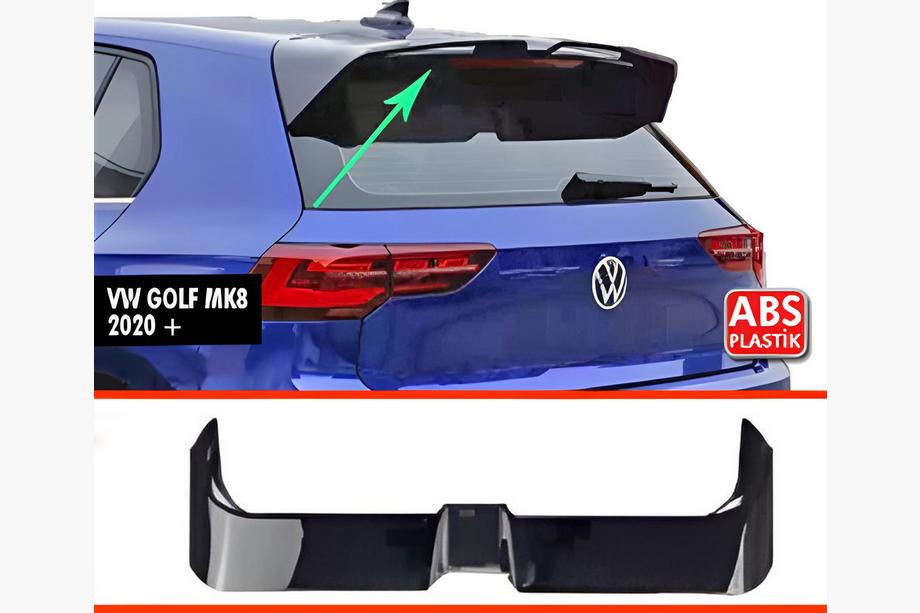Volkswagen Golf 8 2019- Aileron DPT V-1 (HB, Noir Brillant) Image