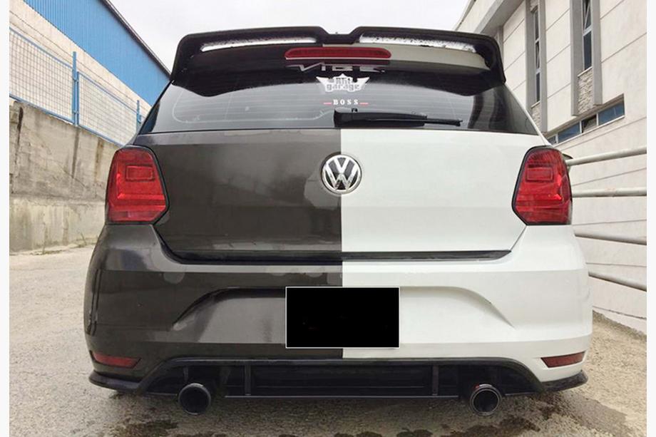 Volkswagen Polo 2010-2017 Aileron DPT V-3 (HB, Noir Brillant) Photo 5