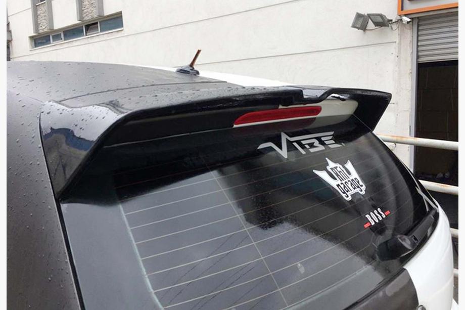 Volkswagen Polo 2010-2017 Aileron DPT V-3 (HB, Noir Brillant) Photo 1