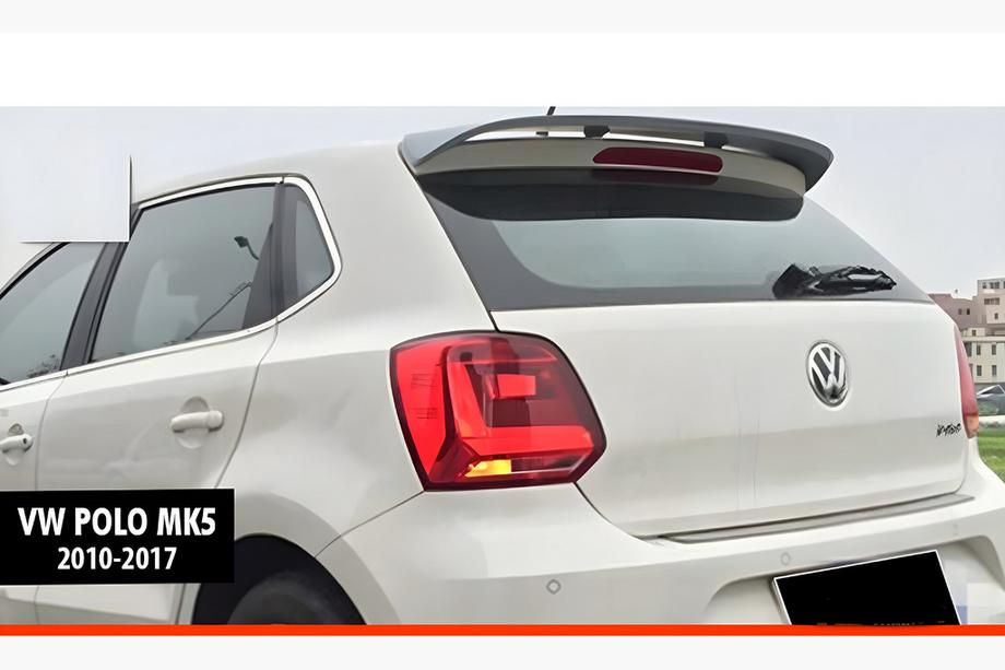 Volkswagen Polo 2010-2017 Aileron DPT V-5 (HB, Noir Brillant) Image