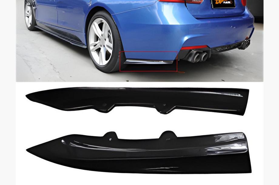 BMW 3 Series F30/F31 2012-2019 Extensions Arriere Flap DPT (Noir Brillant) Photo 1
