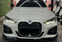 BMW 4 Series G22/23/26 2020- Lame avant DPT V-2 (pour G22/G23, Noir Brillant) photo 3