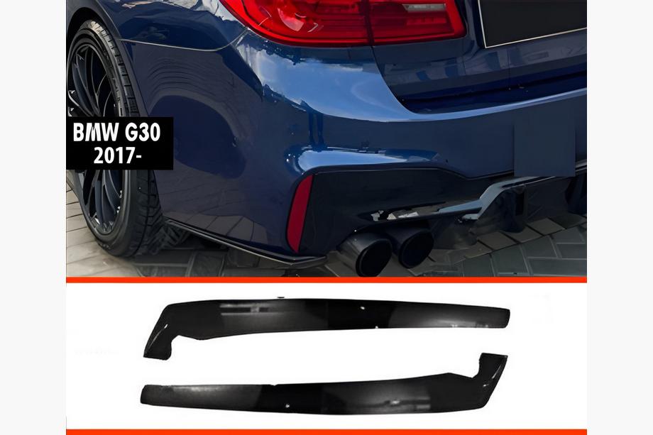 BMW Série 5 G30/G31 2017–2023 Extensions FLAP arrière DPT (pour M-Sport/M5 F90, noir brillant) Photo 1