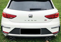 Seat Leon 2013-2020 Extensions de pare-chocs arrière DPT (2017-2020, 2 pièces, noir brillant) photo 2