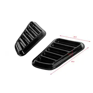 Caches de capot universels DPT (2 pcs, noir brillant) photo 4